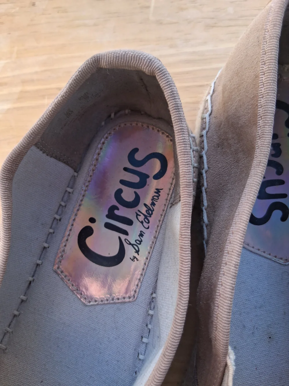 Circus by Sam Edelman Platform Espadrille Slip-Ons Tan Suede Women’s Size 9
